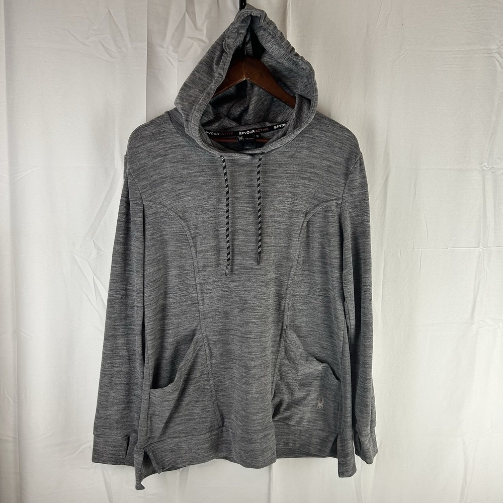 Spyder‎ Ladies Hoodie Tunic Length Dark Gray M / Medium